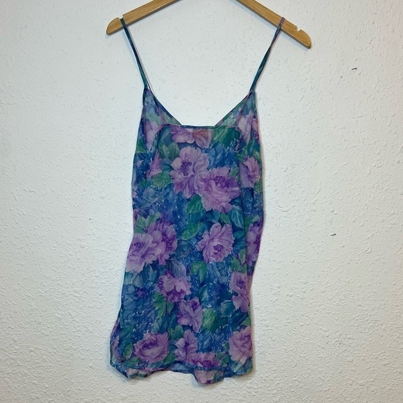 Vintage Feather Bed Intimates Slip Dress and Kimono Floral Pajama Small - Picture 6 of 6